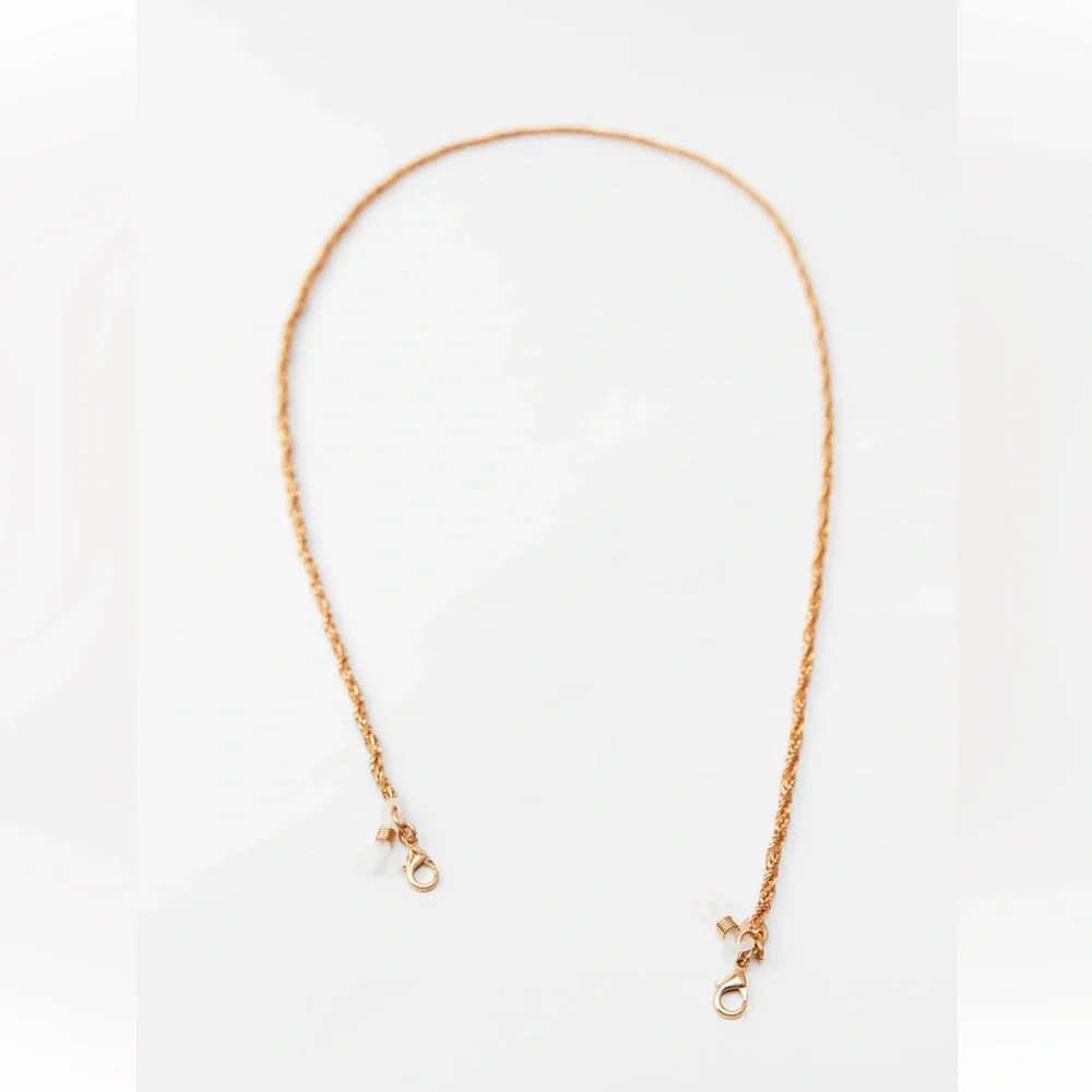 Zara GLASSES CORD. Golden. New with Tags.